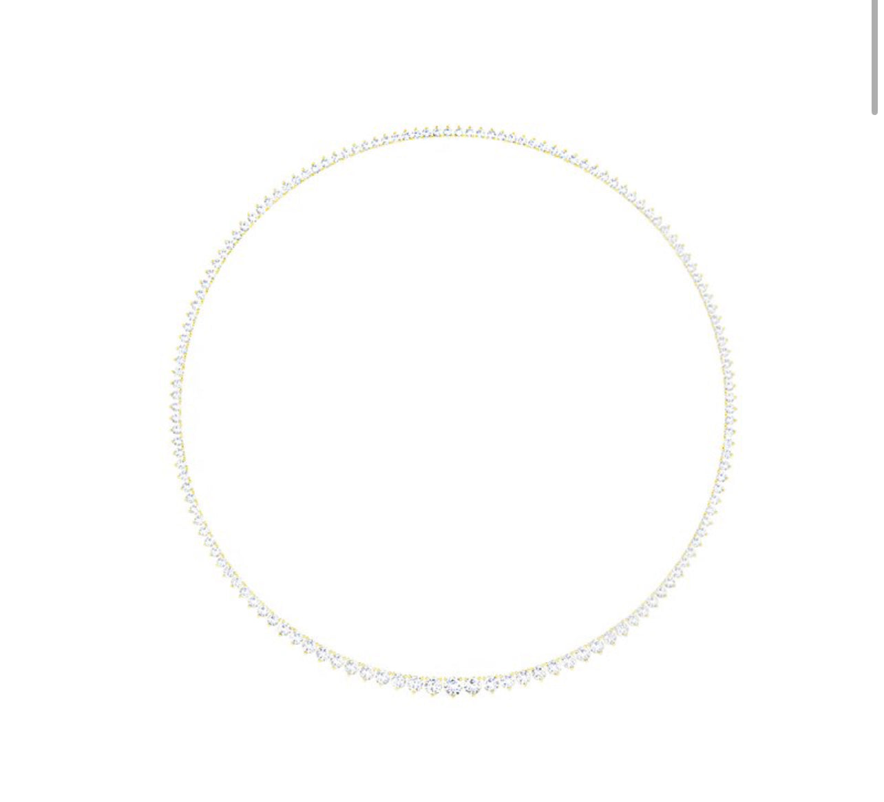 16 Inch Floating Diamond Tennis Necklace