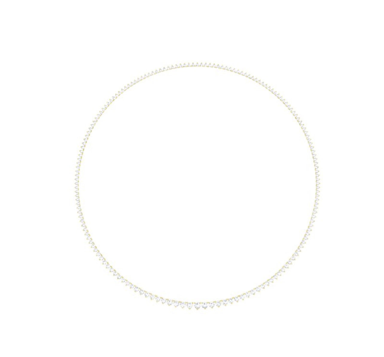 16 Inch Floating Diamond Tennis Necklace