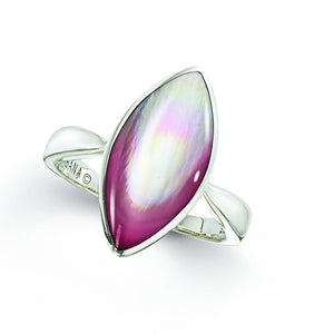 Sterling Silver Kabana Pink Mother of Pearl Ring